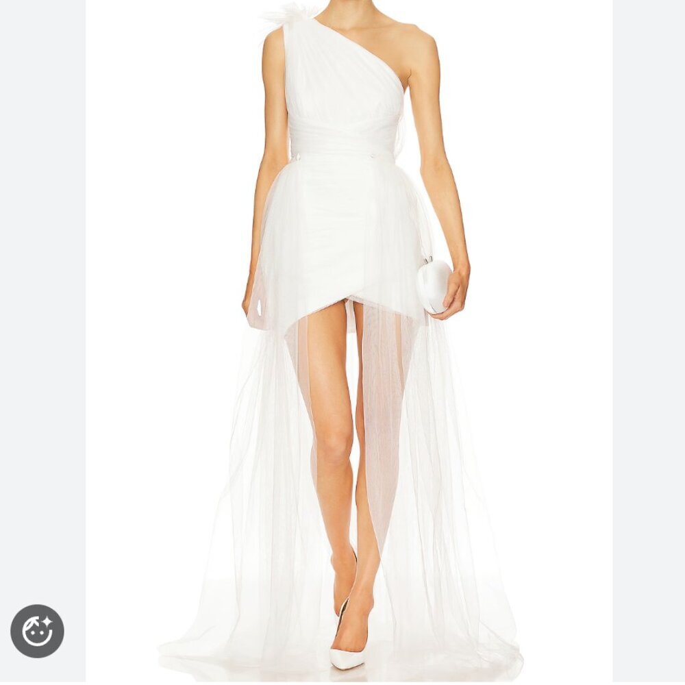 NWT SAU LEE Sidney Dress in White size 6 - Picture 1 of 7